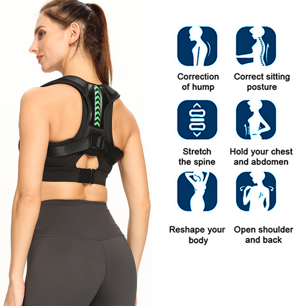 Posture Corrector Back Brace – Adjustable Shoulder Support Belt | Back Pain Relief for Men & Women