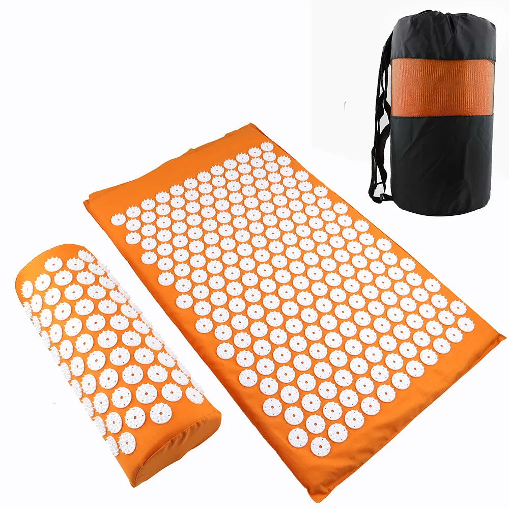 Acupressure Mat & Pillow Set for Back Pain Relief