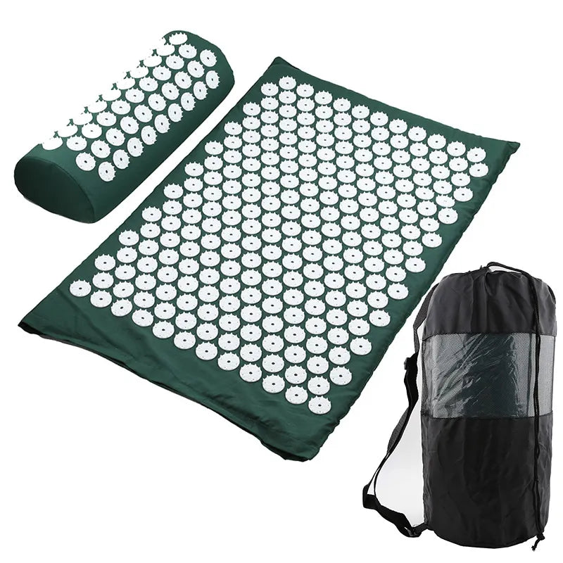 Acupressure Mat & Pillow Set for Back Pain Relief