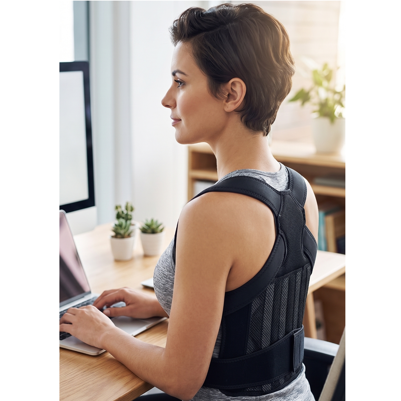 Posture Corrector for Standing Tall – Relieves Chronic Neck, Shoulder & Back Tension
