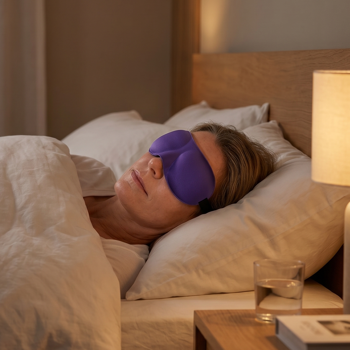 3D Contoured Sleep Mask – Total Blackout, Pressure-Free Eye Mask for Deep Sleep