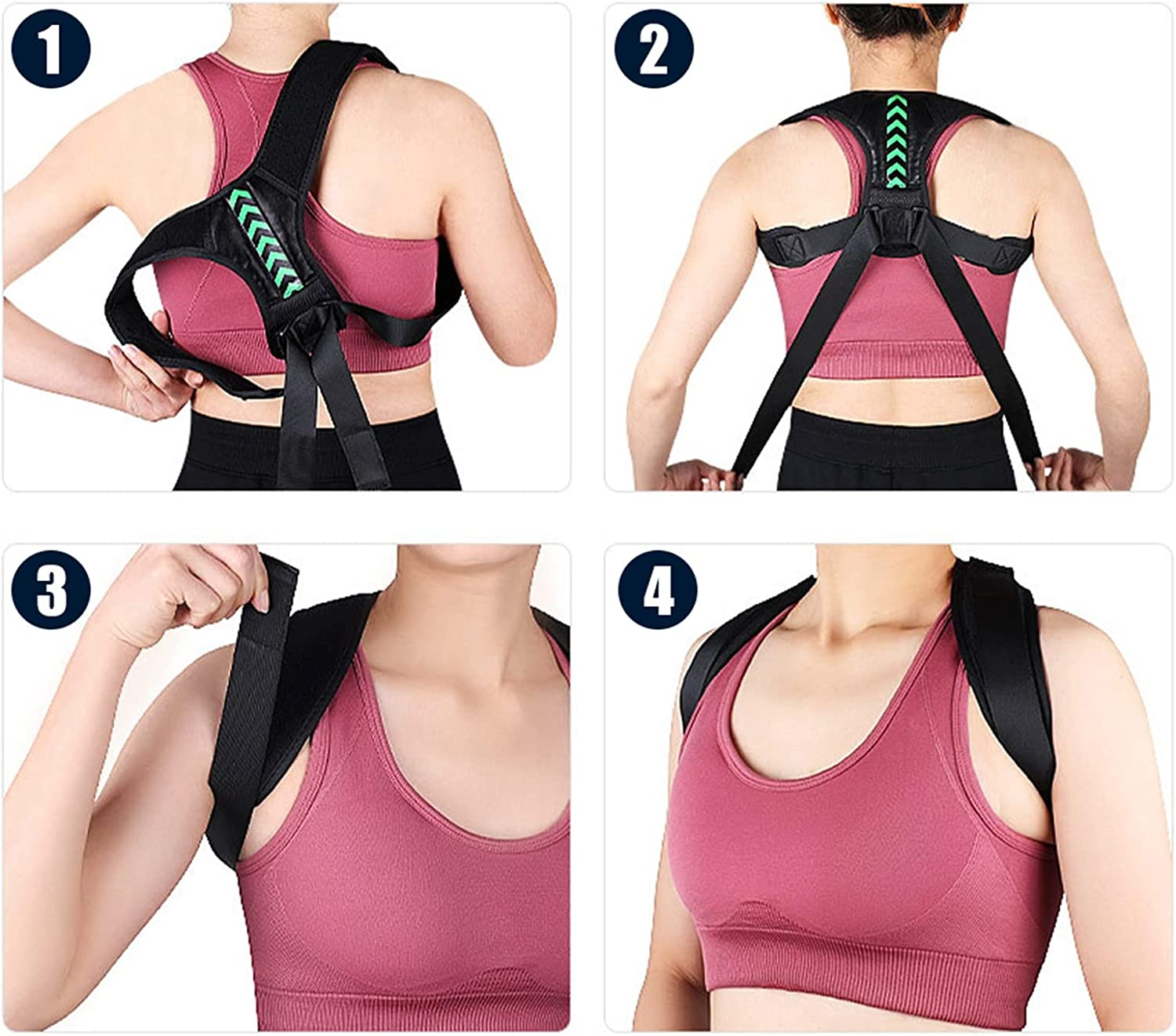 Posture Corrector Back Brace – Adjustable Shoulder Support Belt | Back Pain Relief for Men & Women
