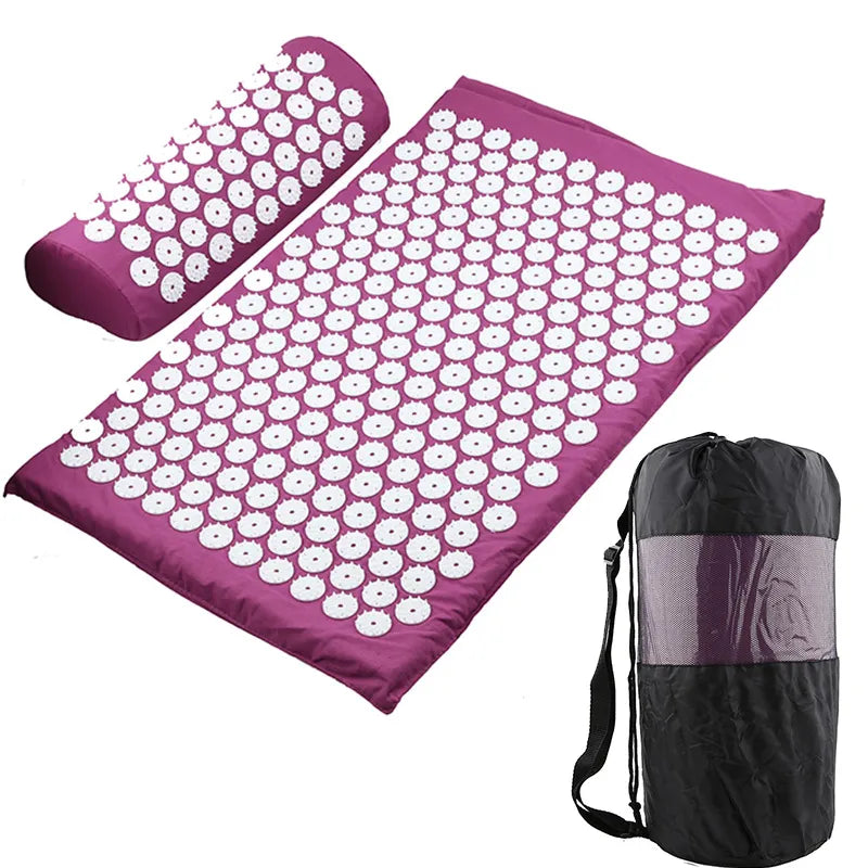 Acupressure Mat & Pillow Set for Back Pain Relief