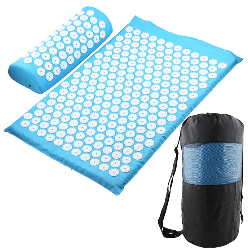 Acupressure Mat & Pillow Set for Back Pain Relief