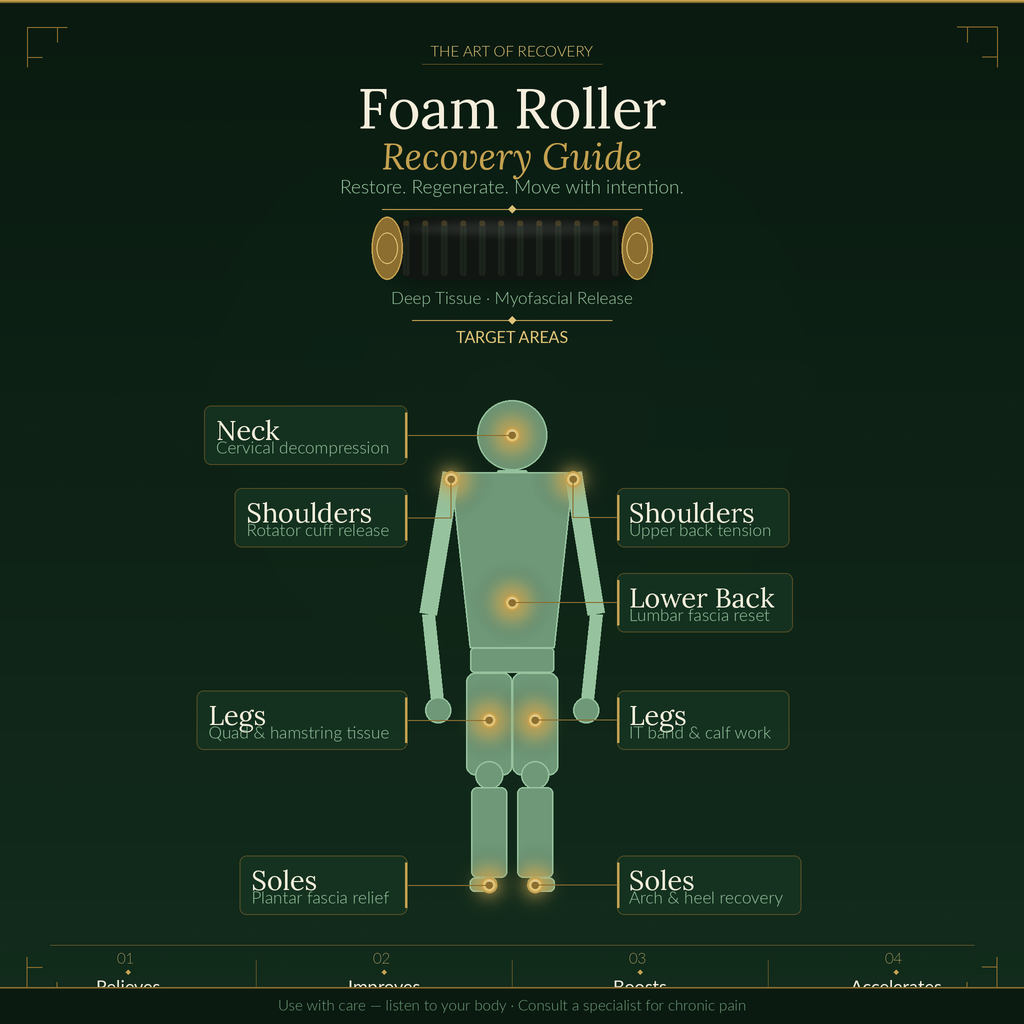 Foam Roller for Back & Muscle Relief - Pain-Free Sitting All Day