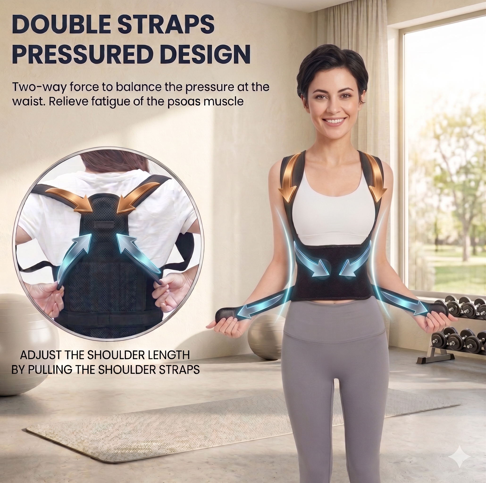 Posture Corrector for Standing Tall – Relieves Chronic Neck, Shoulder & Back Tension